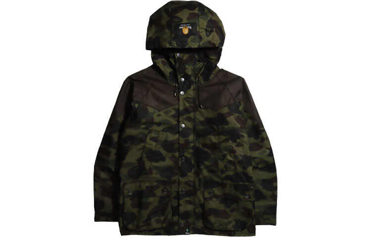 

Barbour X BAPE Куртка Barbour мужская зеленая A Bathing Ape, зеленый