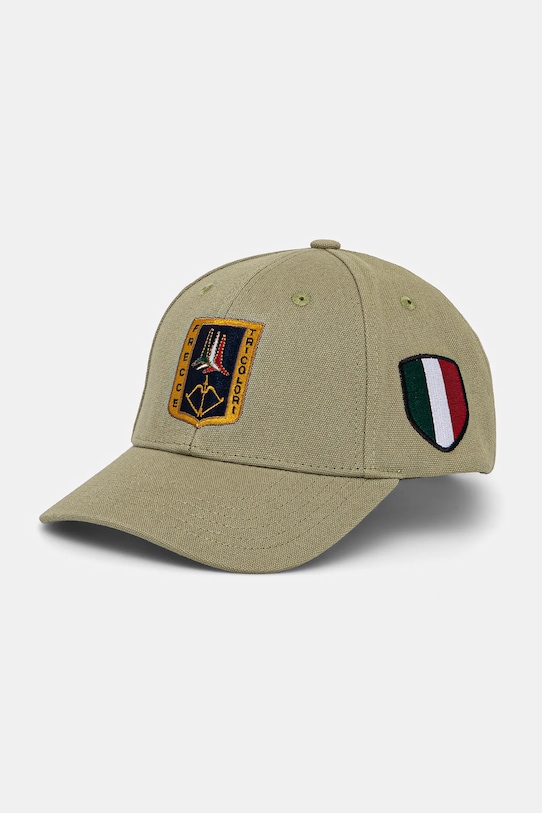 

Хлопковая кепка с козырьком Aeronautica Militare, зеленый