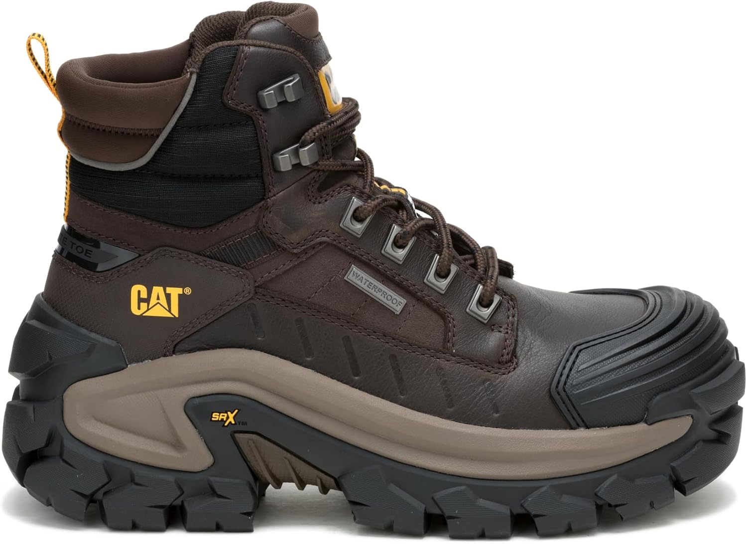 

Мужские ботинки CAT Invader Max водонепроницаемые с композитным носком, Coffee Bean
