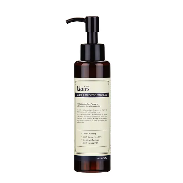 

Очищающее масло для лица, 150 мл Dear Klairs Gentle black deep cleansing oil