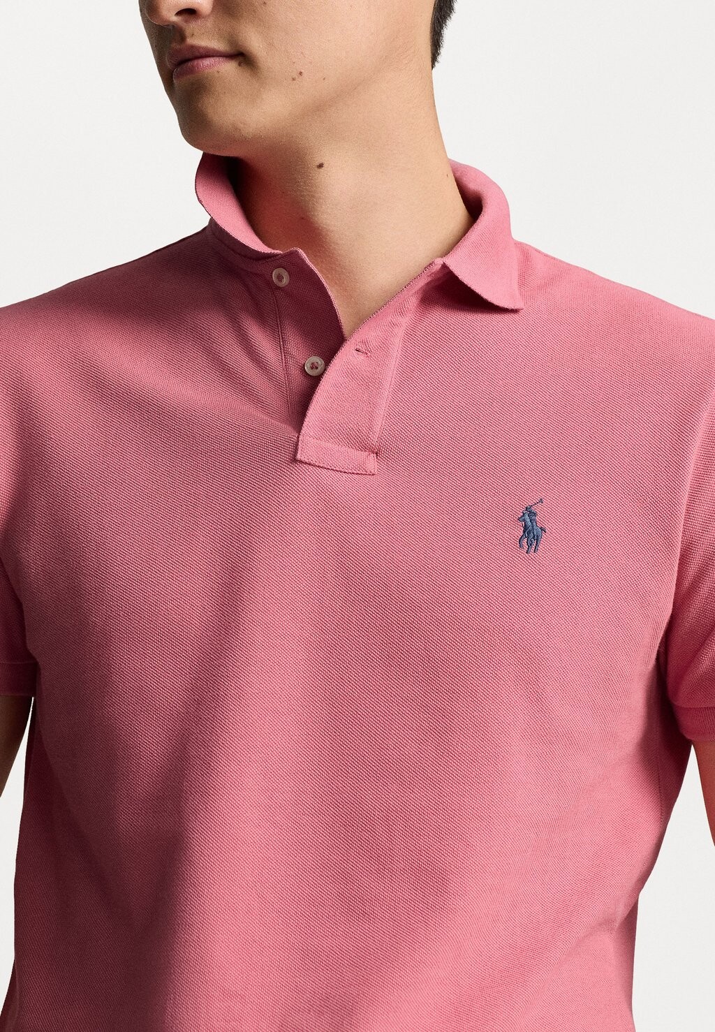 

Поло CUSTOM SLIM FIT MESH POLO SHIRT Ralph Lauren, розовый