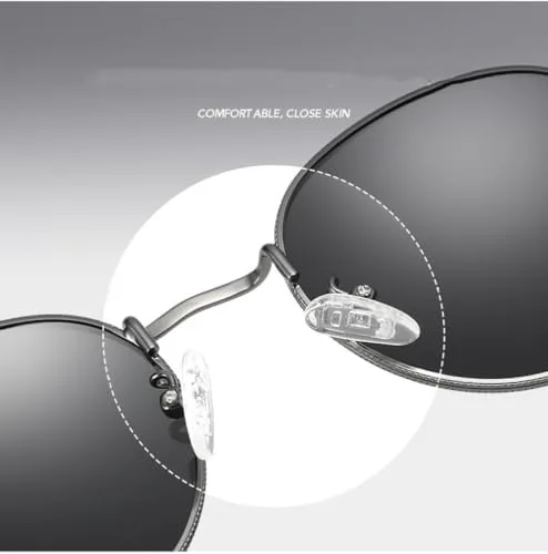 

Классические женские круглые солнцезащитные очки 2027 года, розовые, с зеркальным покрытием, в стиле ретро, ​​мужские очки с зеркальным покрытием MTZJH, Black Grey