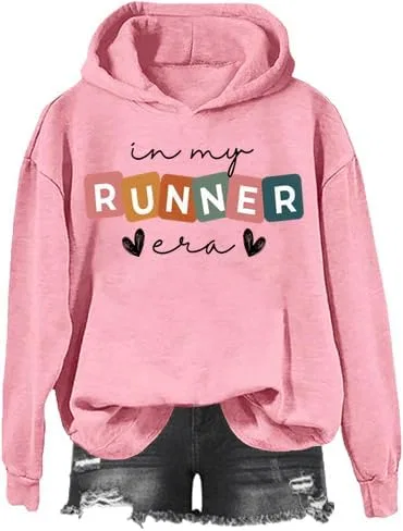 Худи In My Runner Era, свитшот In My Runner Era, свитшот для фитнес-мамы-бегуньи, забавный свитшот для бегуна