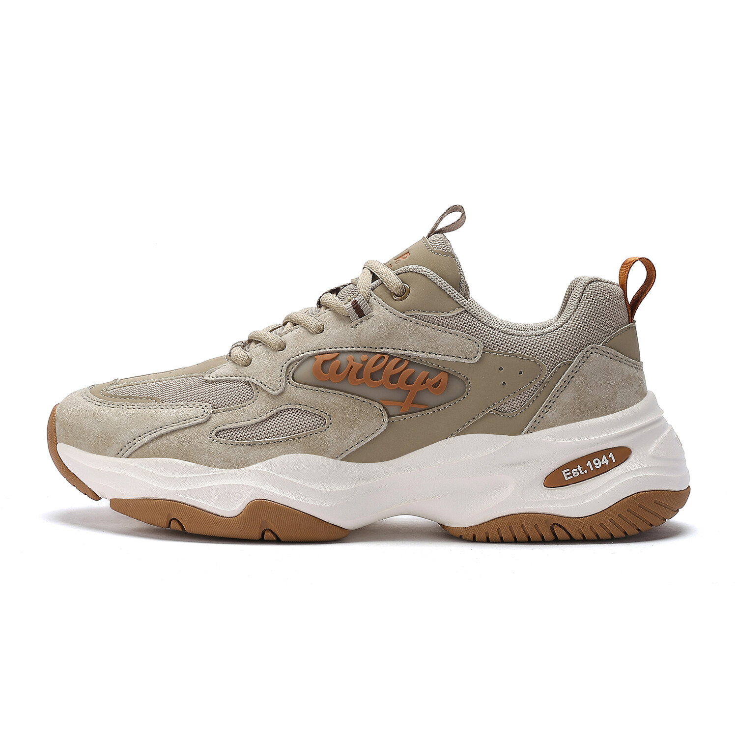 

Кроссовки JEEP SPIRIT Chunky Sneakers Men Low-top Green/brown/white, цвет Natural Deer, Белый, Кроссовки JEEP SPIRIT Chunky Sneakers Men Low-top Green/brown/white, цвет Natural Deer