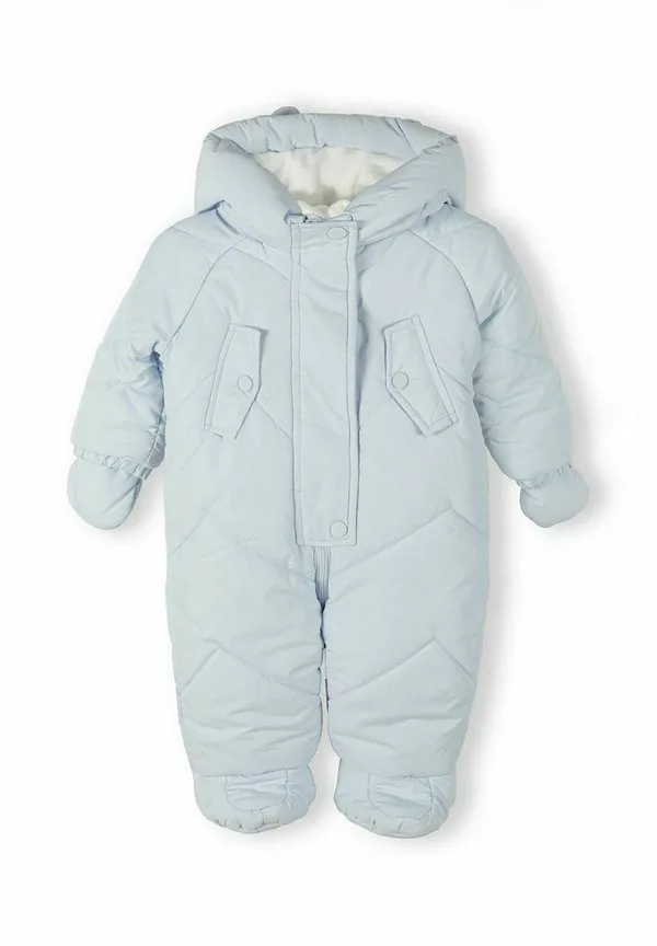 Зимний комбинезон с капюшоном и декоративными ушками Minoti, Light Blue
