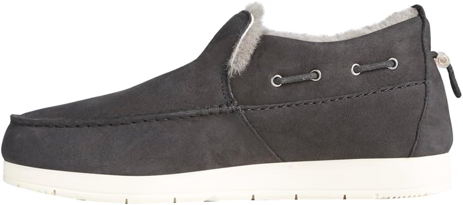 Зимние мужские мокасины Sperry Moc-Sider, черный — фото 4