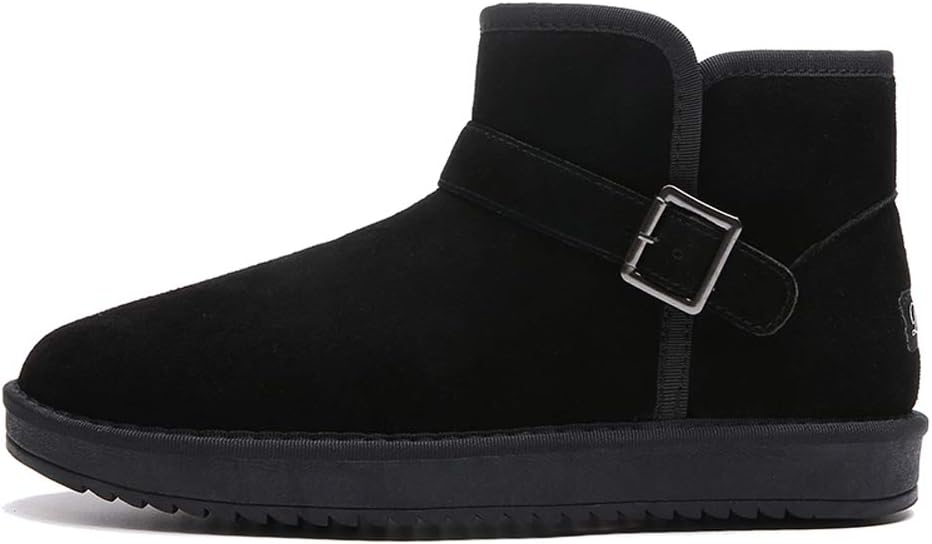 

Ботинки зимние мужские и женские с меховой подкладкой, утепленные, водонепроницаемые, для улицы, противоскользящие Asifn, черный