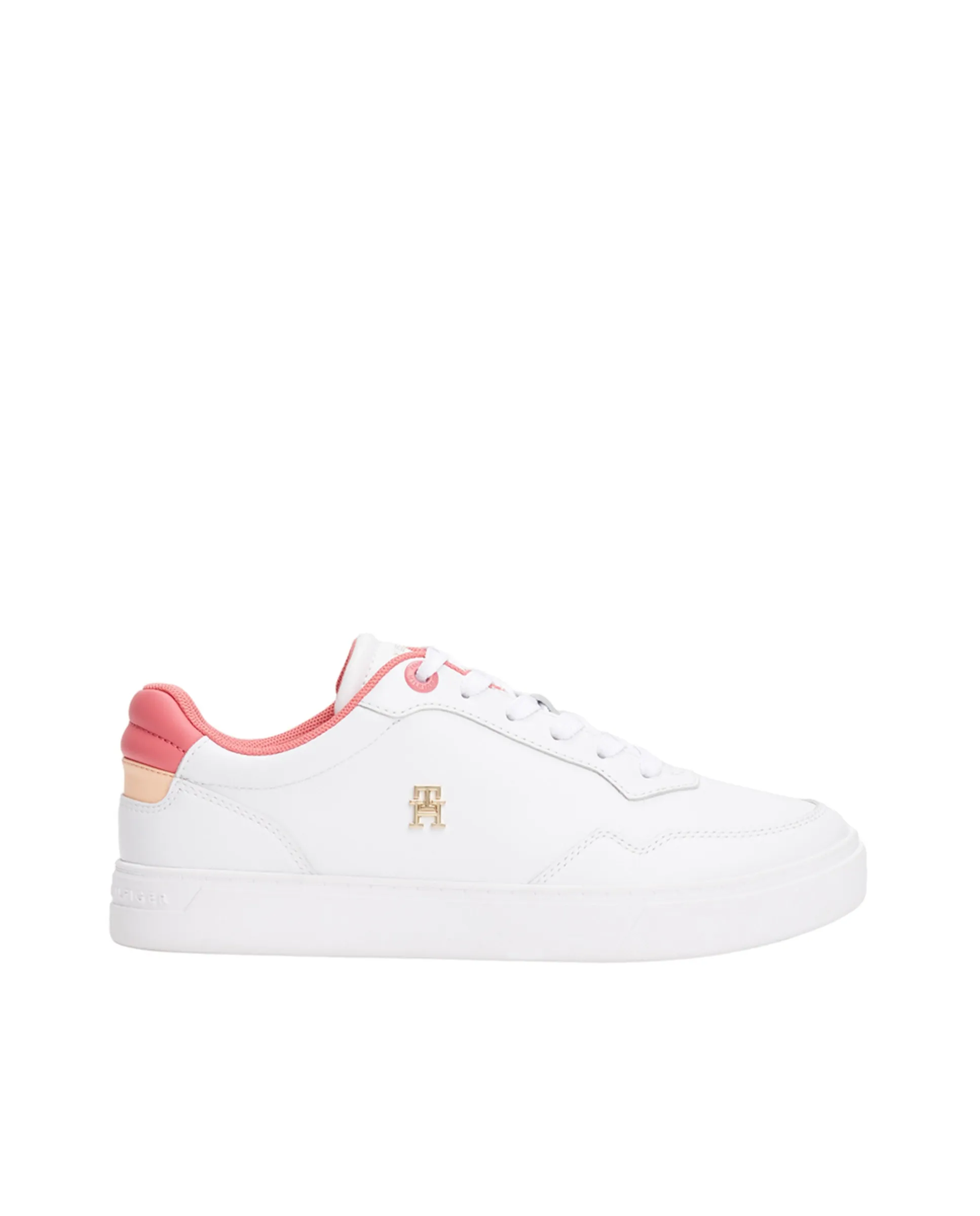 Кроссовки с контрастными вставками и логотипом TH Tommy Hilfiger, белый