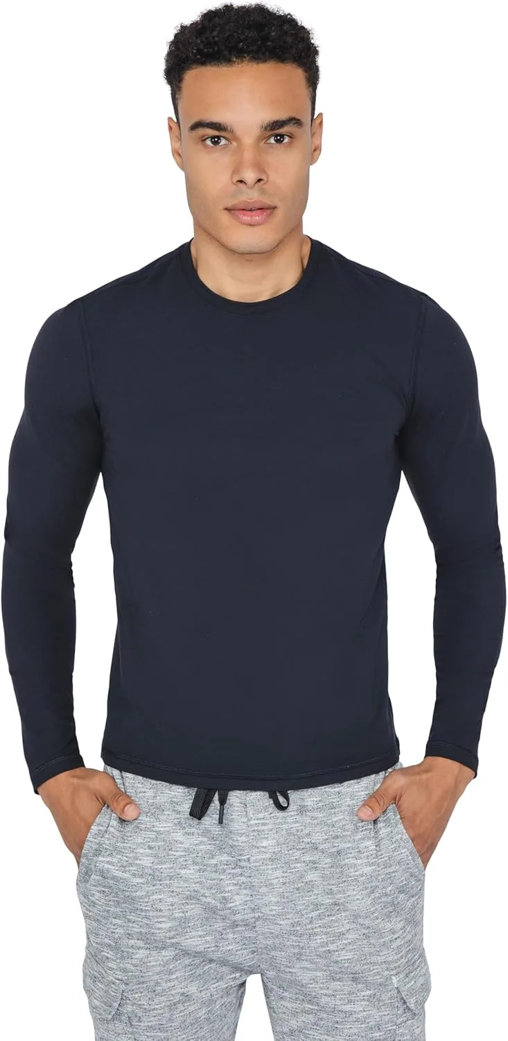 

Мужская футболка Dry Fit Soft с длинным рукавом и круглым вырезом 90 Degree By Reflex