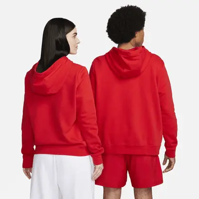 Худи Nike Sportswear Club Fleece, цвет University Red/White — фото 3
