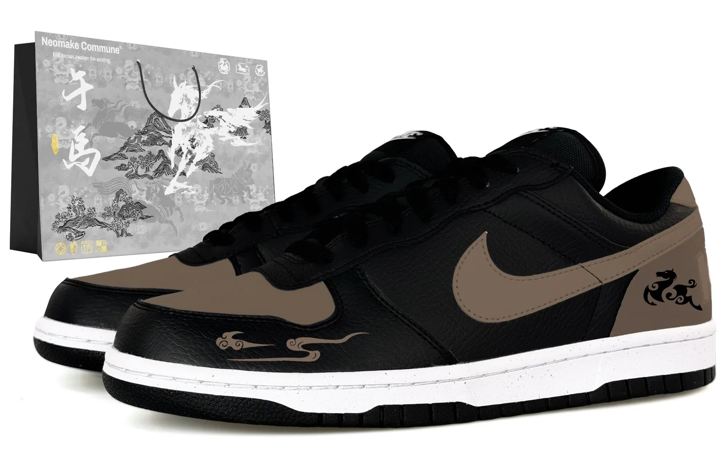 Nike Кроссовки для скейтбординга мужские low top, устойчивые к скольжению и истиранию, дышащие, коричневые — фото 4