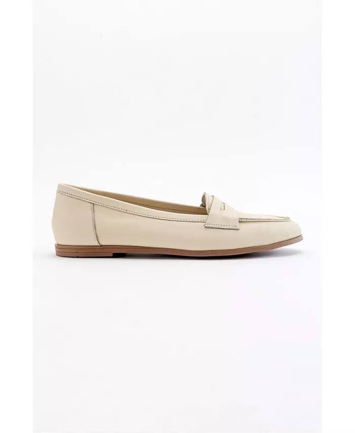 Лоферы Dorothy из кожи Forever & Always Shoes, коричневый/бежевый — фото 3