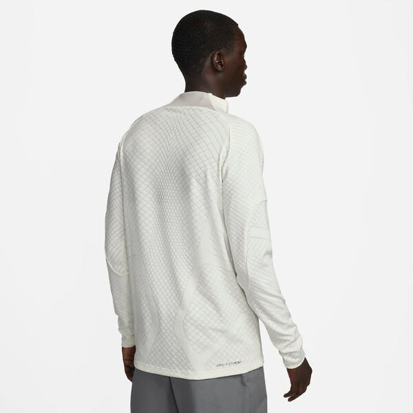 Футболка tottenham dri fit adv elite 1 4 молния длинный рукав Strike Drill топ Nike, бежевый — фото 2