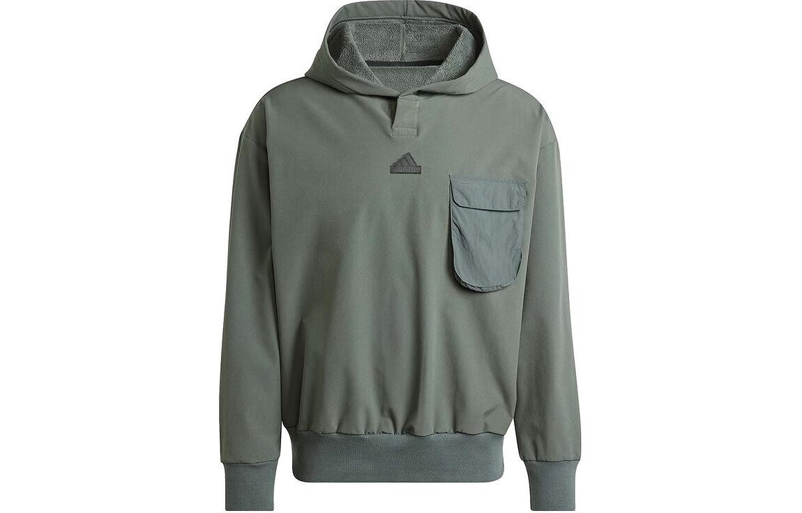 

Толстовка мужская пыльно-зеленая Adidas, зеленый