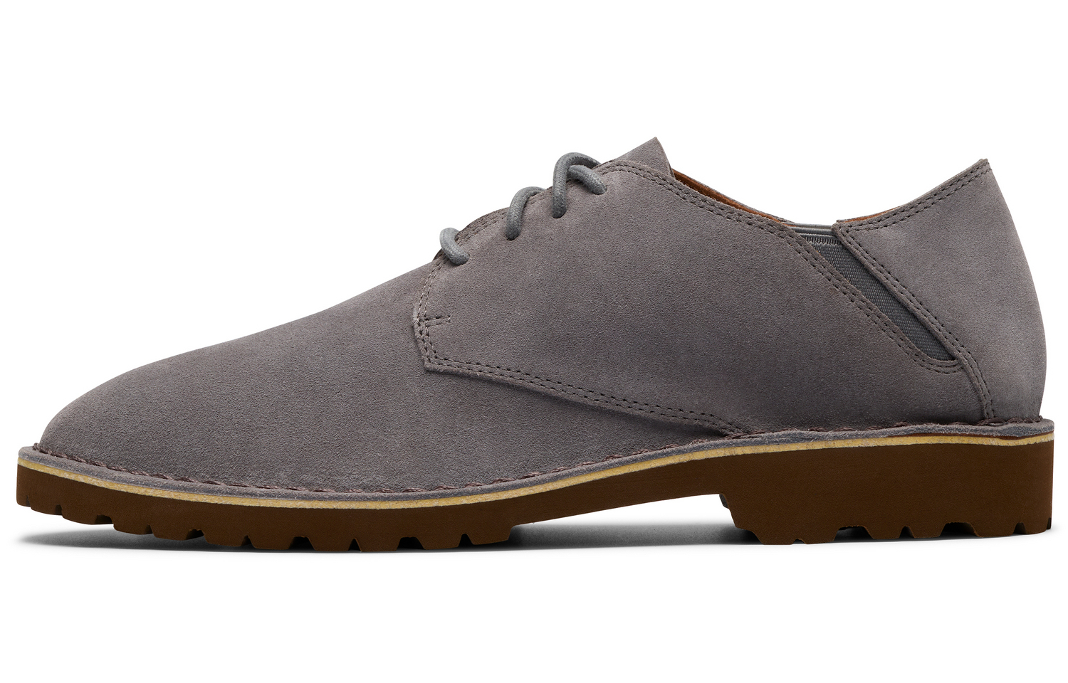 

Мужские повседневные туфли с низким верхом, серые Clarks, Gray 261848647