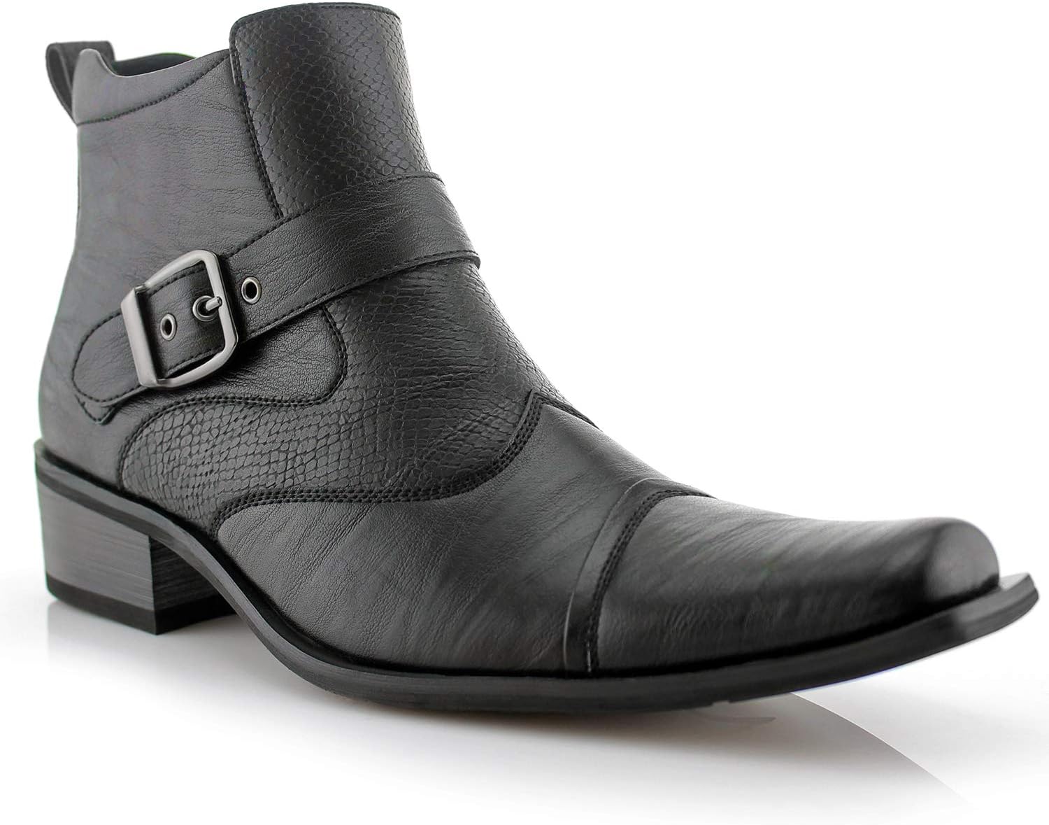 

Коллекция мужских вестерн-бутс Ferro Aldo | Повседневные и классические ботинки до щиколотки в стилях ковбой, челси и байкер для мужчин, 4. Black [Mid-Top]