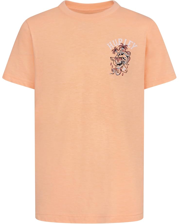 

Футболка Hurley Kids Breaking Through Graphic T-Shirt, цвет Sunset Glow Heather