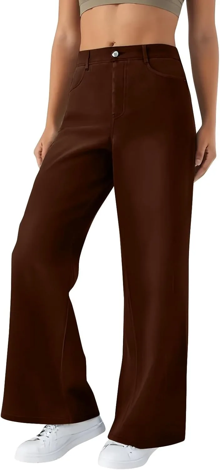 

Женские джинсы wide leg с высокой посадкой Shusuen