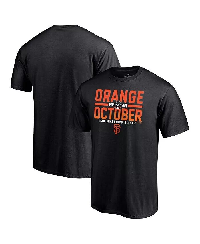 

Мужская черная футболка San Francisco Giants 2021 Post Season оранжевая October October Fanatics