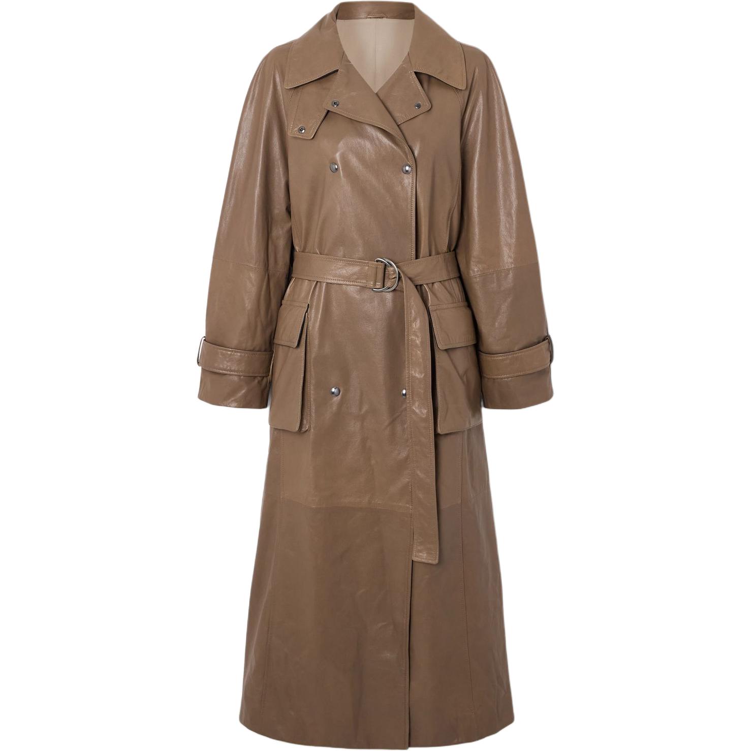 

Кожаное пальмо Brunello Cucinelli, коричневый