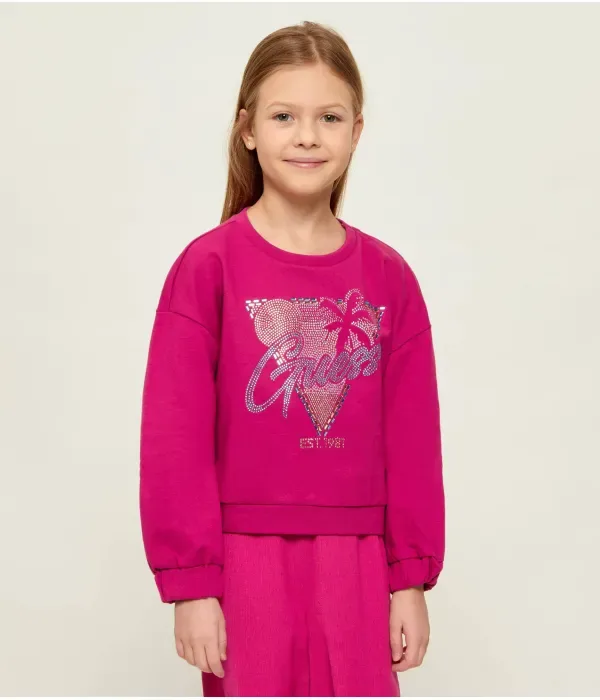 Толстовка oversize fit Guess, розовый