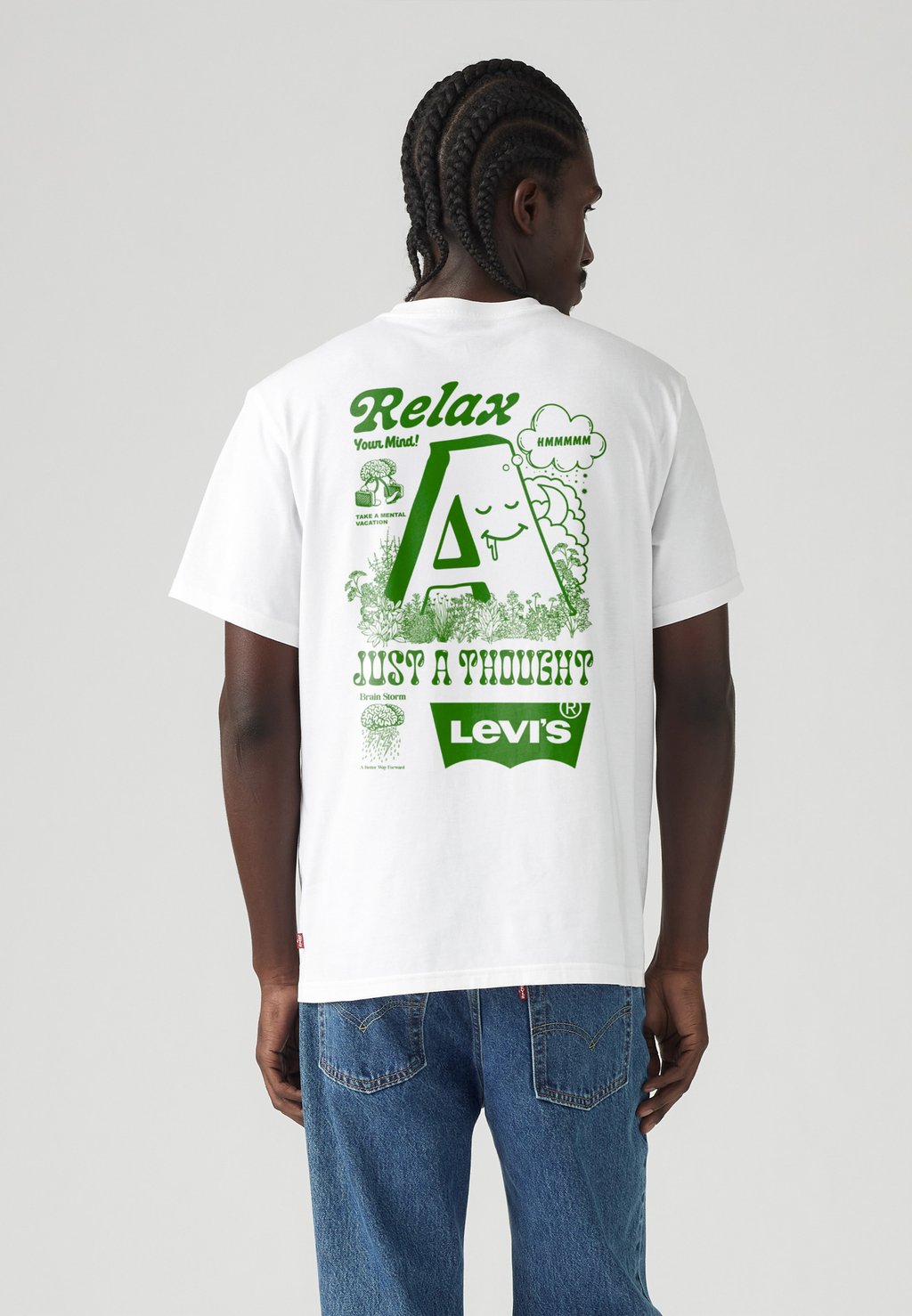 

Футболка с принтом VINTAGE FIT GRAPHIC TEE Levi's, белый