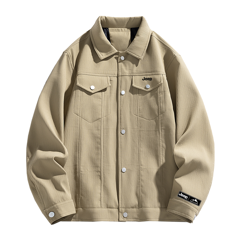 

Куртка Unisex Lapel Moderate Workwear Jeep, хаки
