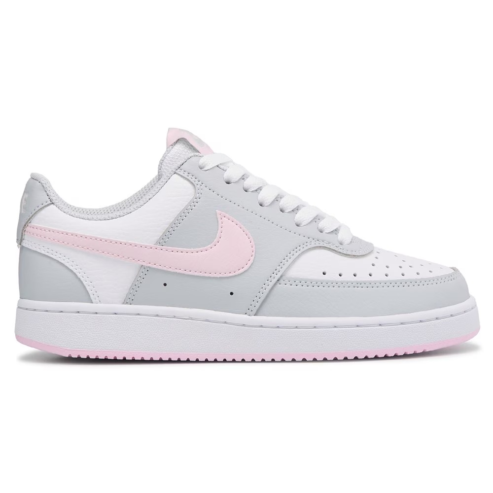 Кроссовки Court vision low от Nike, platinum/pink/white — фото 2