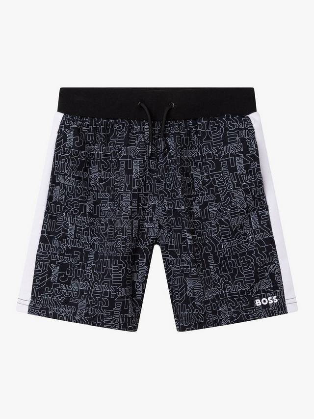 

Бермуды BOSS Kids с логотипом HUGO BOSS, Black/Multi