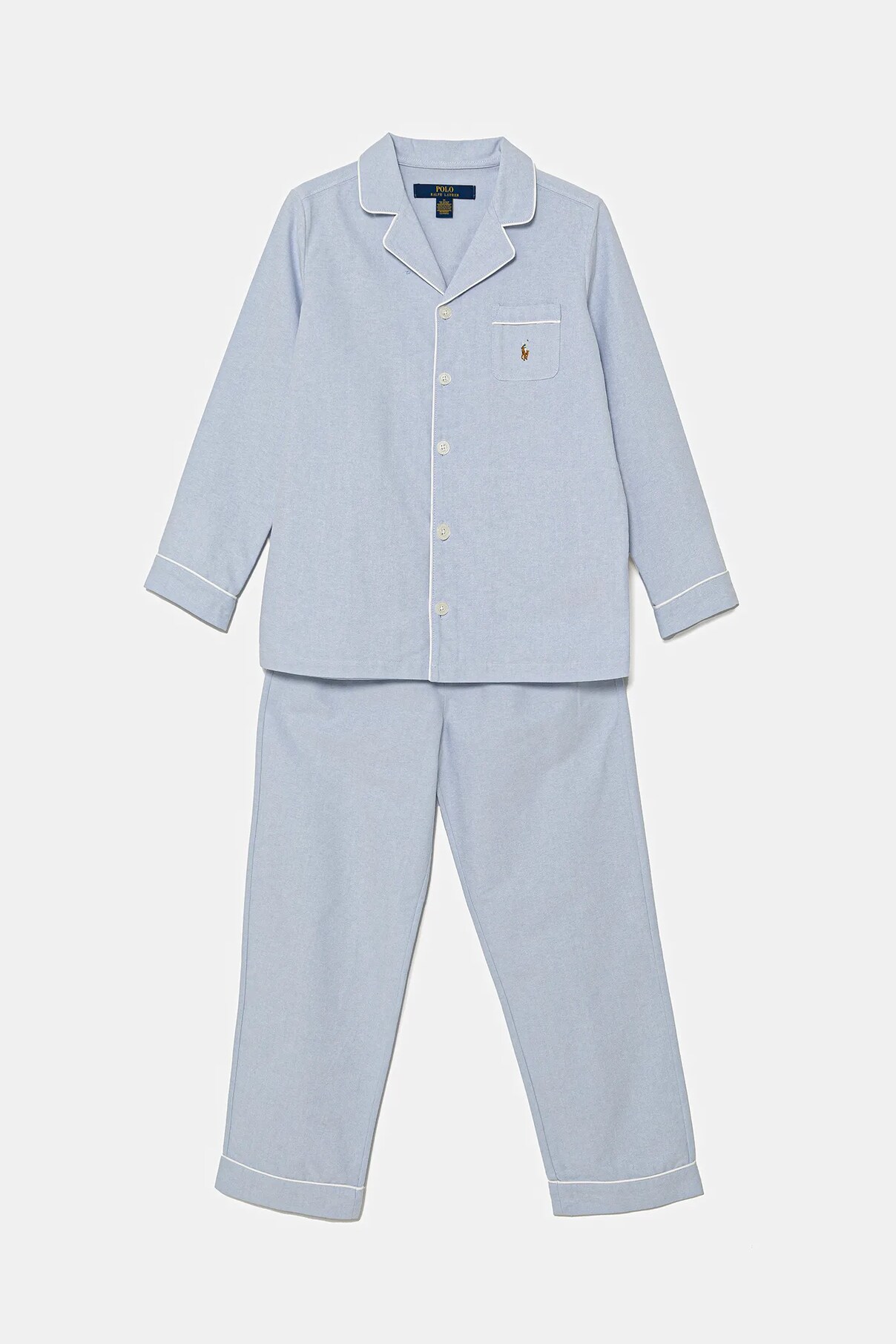 Пижамы из хлопка для детей Polo Ralph Lauren, синий — фото 2