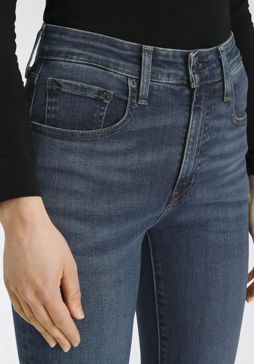 Джинсы Levi's скинни "721 High Rise Skinny" с высоким поясом, цвет Dark Worn In Indigo — фото 3