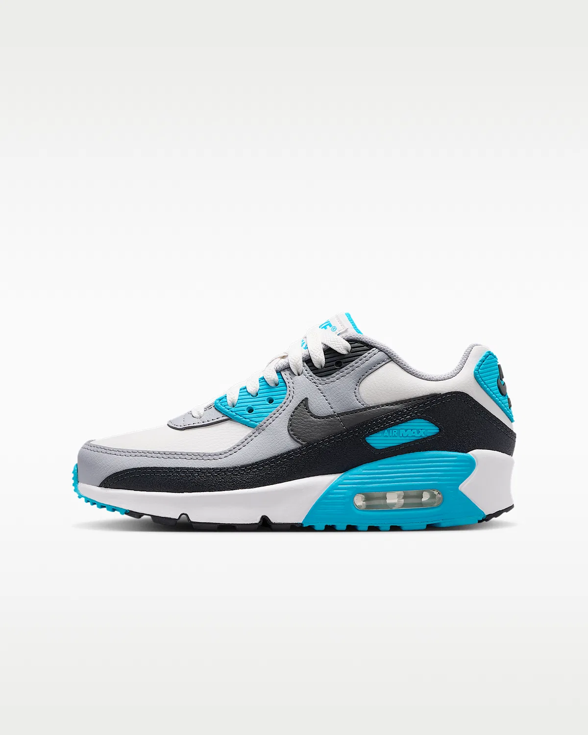 Детские кроссовки Nike Air Max 90 LTR, Platinum Tint/Blue Lightning/Wolf Grey/Iron Grey
