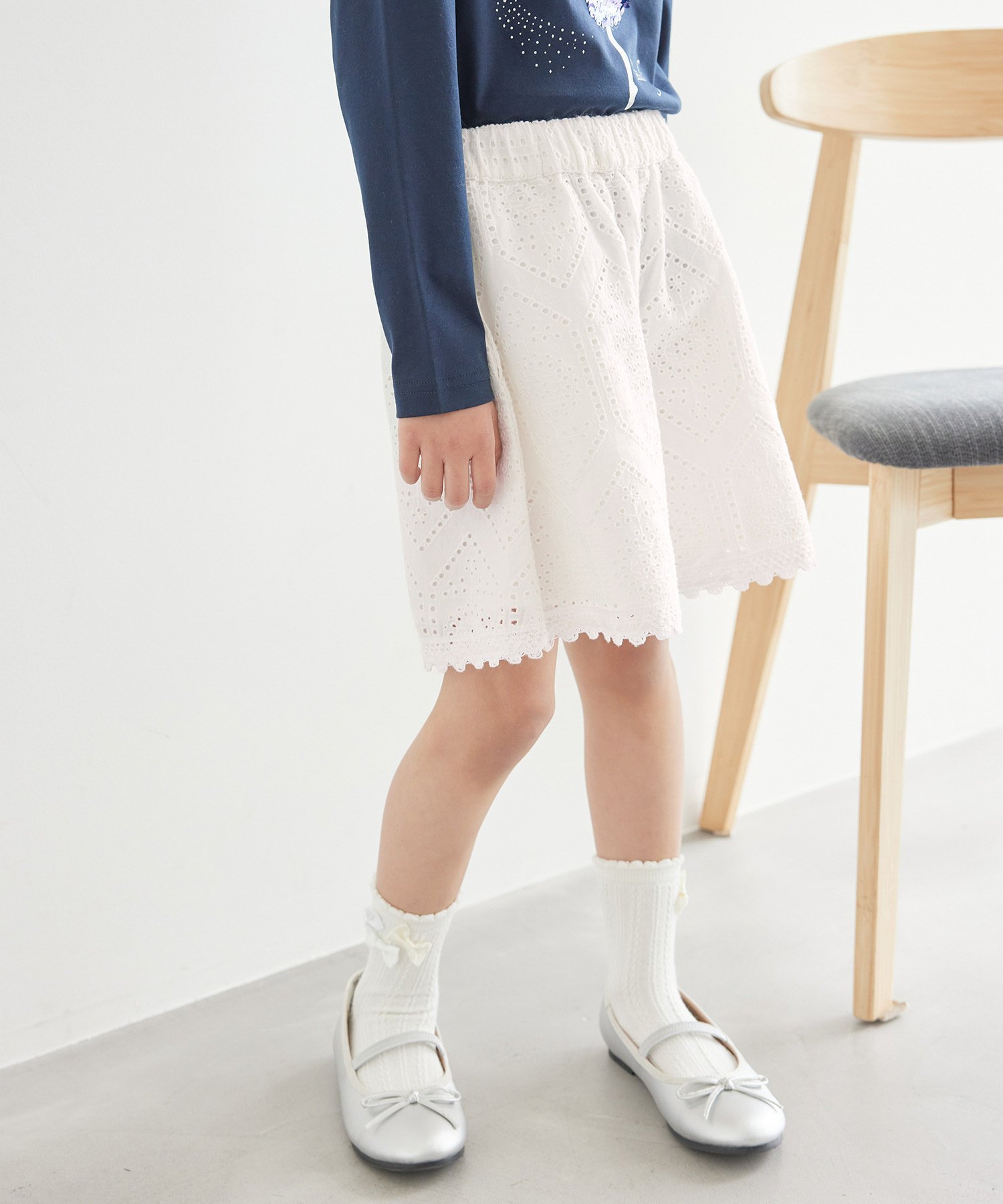 ИНДИЙСКИЕ кружевные шорты ROPE' PICNIC KIDS, Off-white (15) — фото 4
