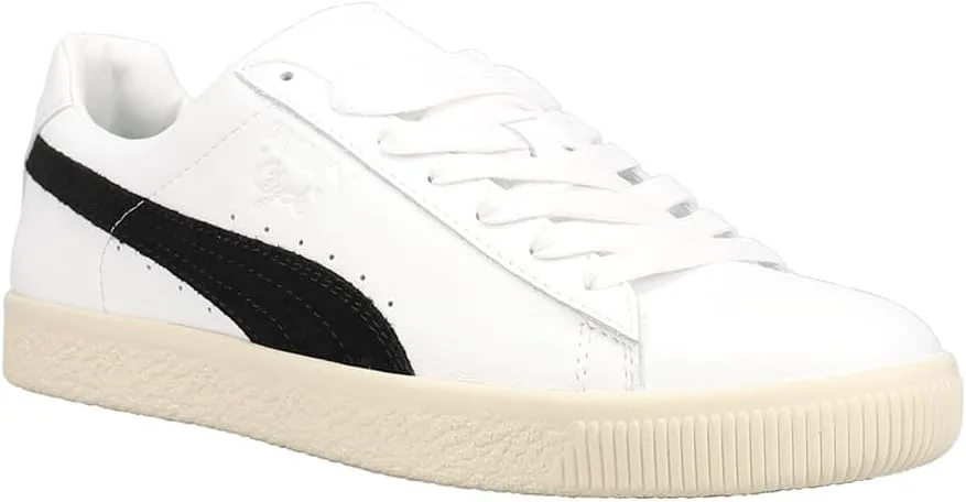 Мужские кроссовки PUMA Clyde Mig на шнуровке повседневные - белые, белый — фото 2