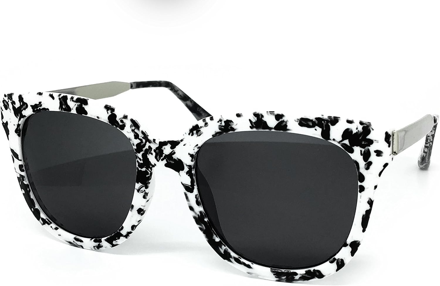 

6714 Премиальные солнцезащитные очки большого размера для женщин и мужчин, с зеркальными линзами, в стиле ретро, ​​модные, стильные (металлические дужки, белые) O2 eyewear, White