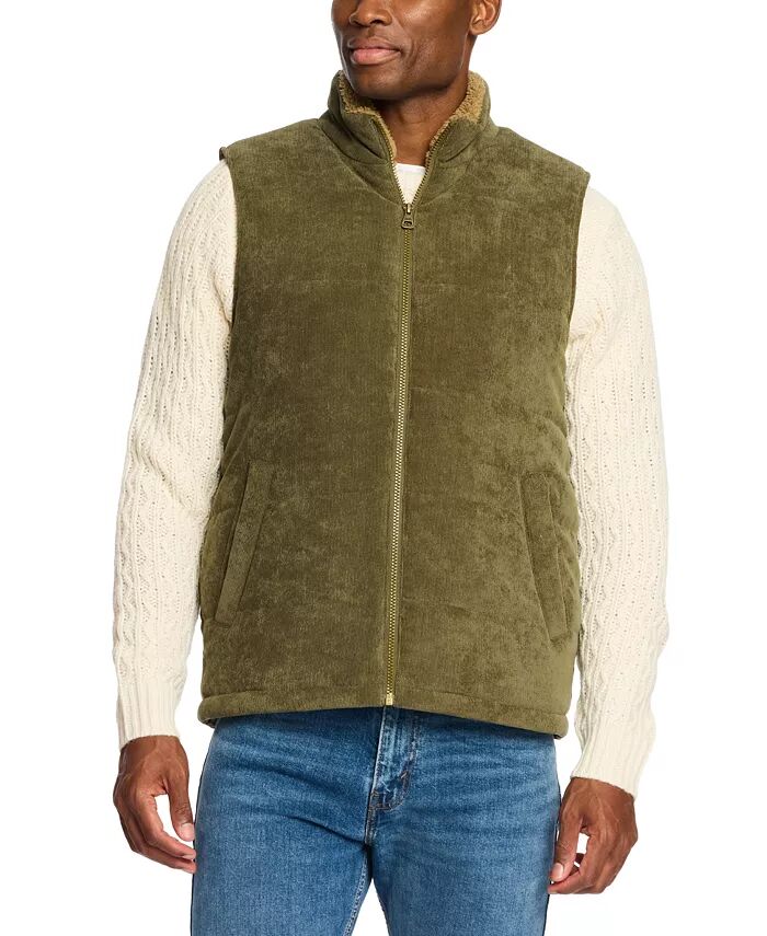 

Мужской вельветовый стеганый жилет Weatherproof Vintage, зеленый