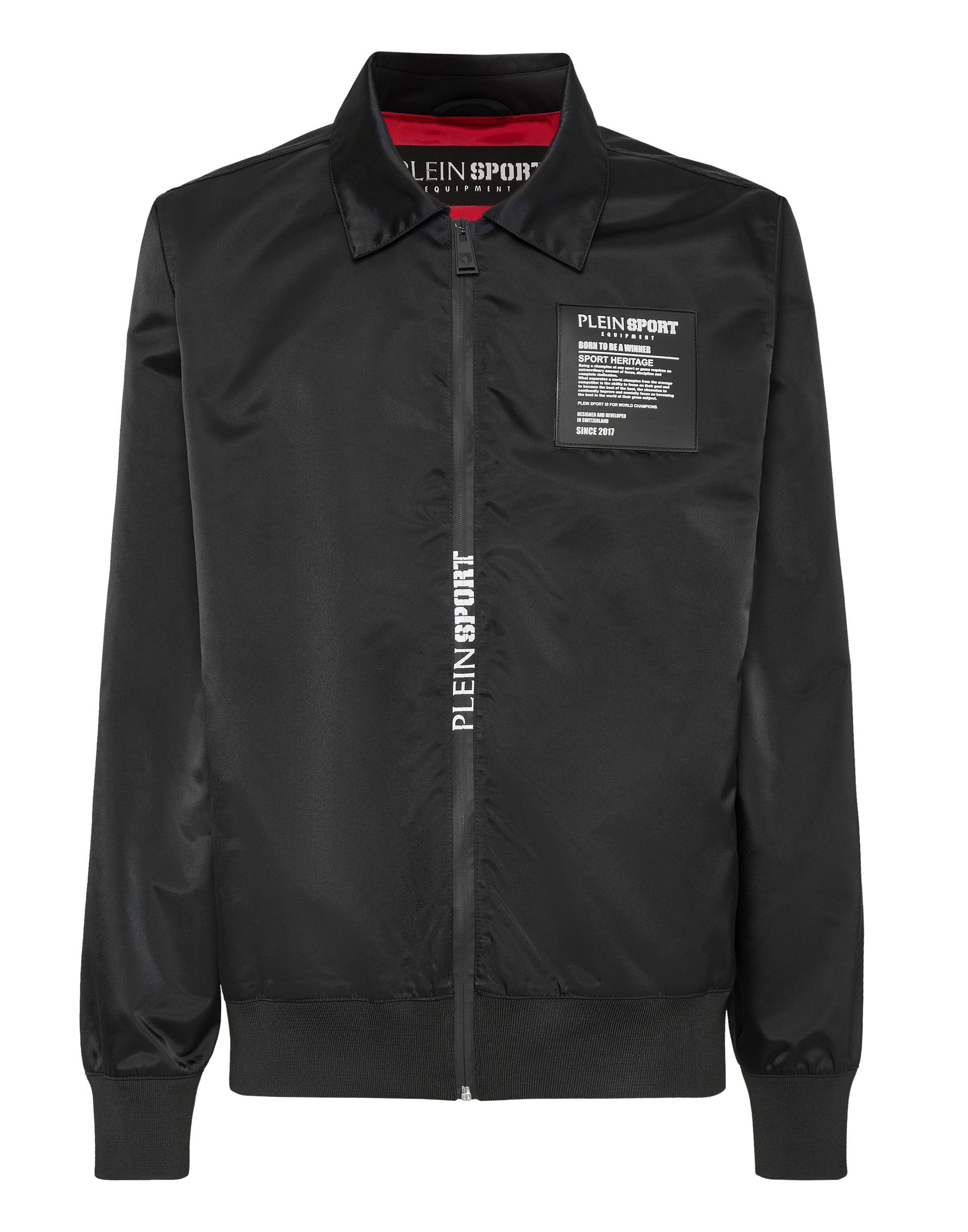 

Нейлоновый бомбер PLEIN SPORT, черный