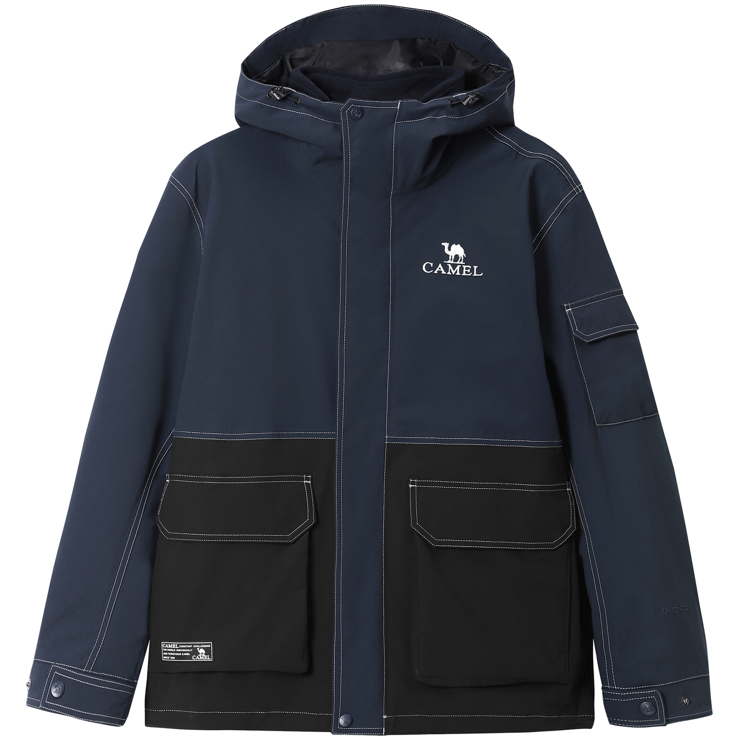 

Куртка-ветровка мужская CAMEL, ночной синий/фантомный черный