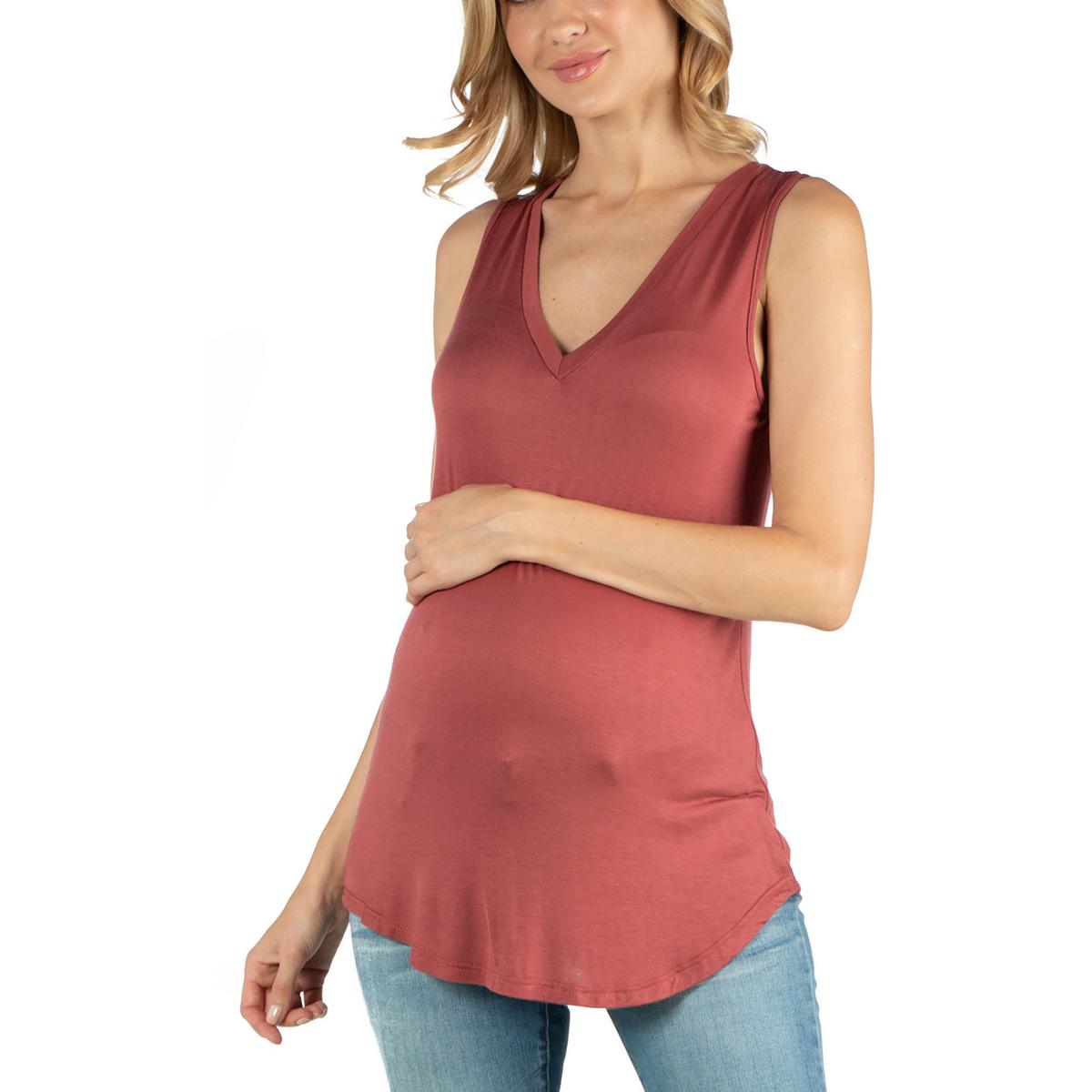 

Женская однотонная майка из искусственного шелка 24seven Comfort Apparel, цвет cinnamon