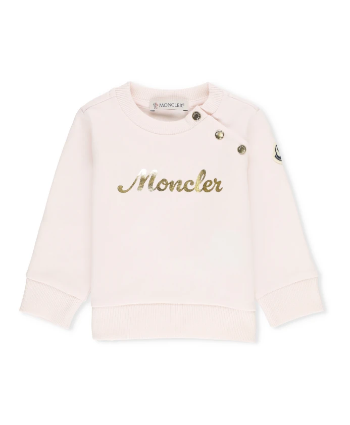

Детская толстовка с круглым вырезом Moncler, розовый