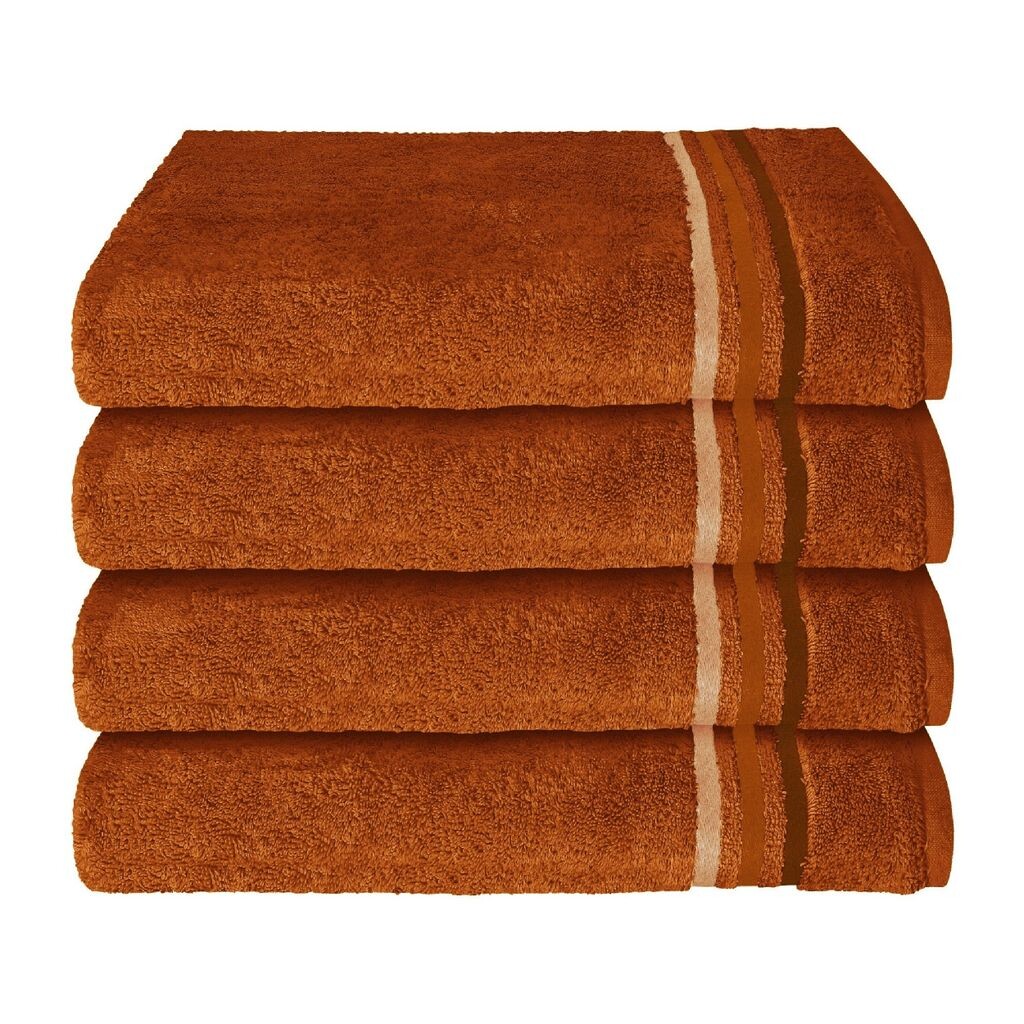 

Махровое полотенце Schiesser Skyline Color в наборе из 4 штук | 100% хлопок экологически чистого производства | впитывающий, мягкий, стойкий цвет | 50х100см | терракота