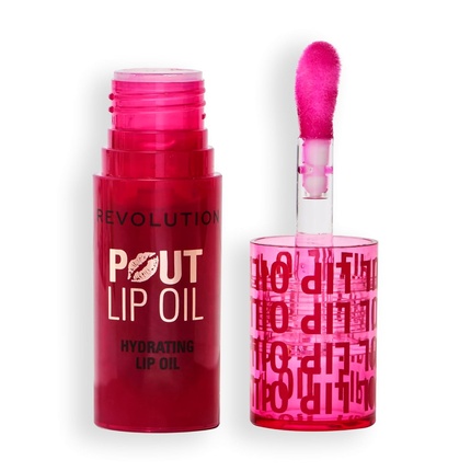

Revolution Pout Lip Oil Nourishing Tinted High Shine Non Sticky Revolution Beauty