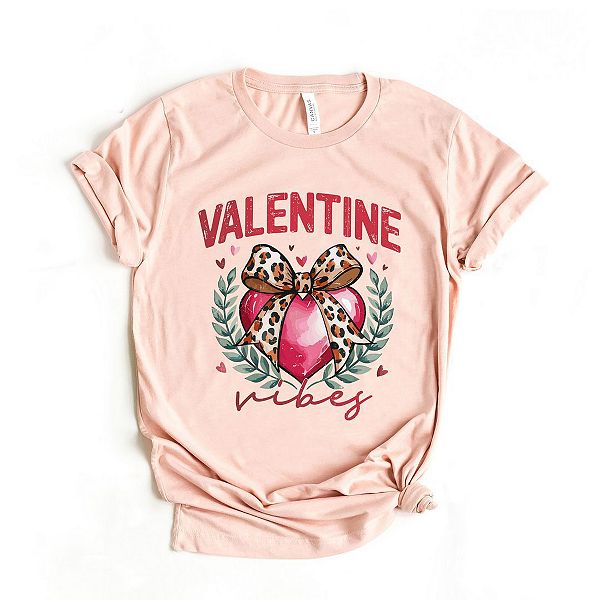 

Футболка с принтом Coquette Valentine Vibes Simply Sage Market, Blush