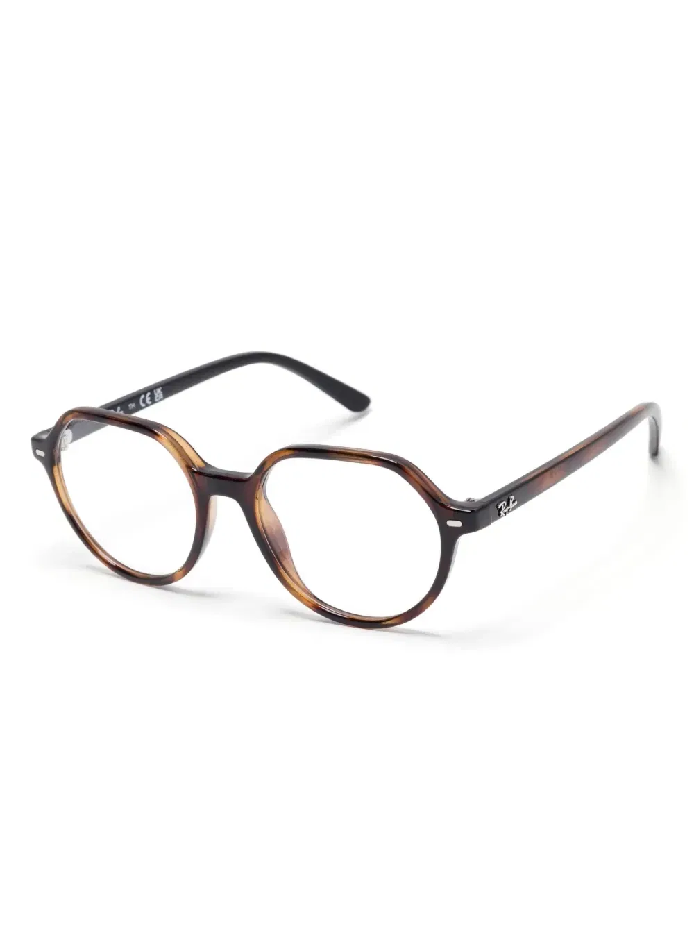 Очки в круглой оправе Ray-Ban Junior, коричневый — фото 2
