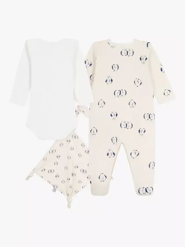 Подарочный набор детских хлопковых боди, белый Petit Bateau — фото 2