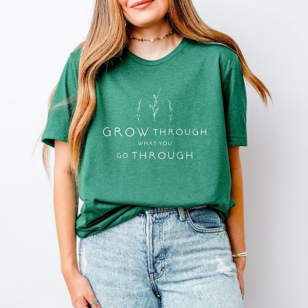 

Футболка с коротким рукавом Grow through what you go through Simply Sage Market, Grass, Зеленый, Футболка с коротким рукавом Grow through what you go through Simply Sage Market, Grass