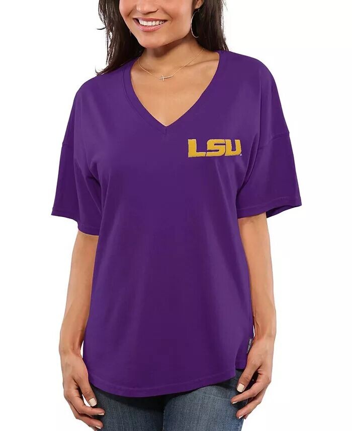 

Женская фиолетовая футболка оверсайз LSU Tigers Spirit Jersey