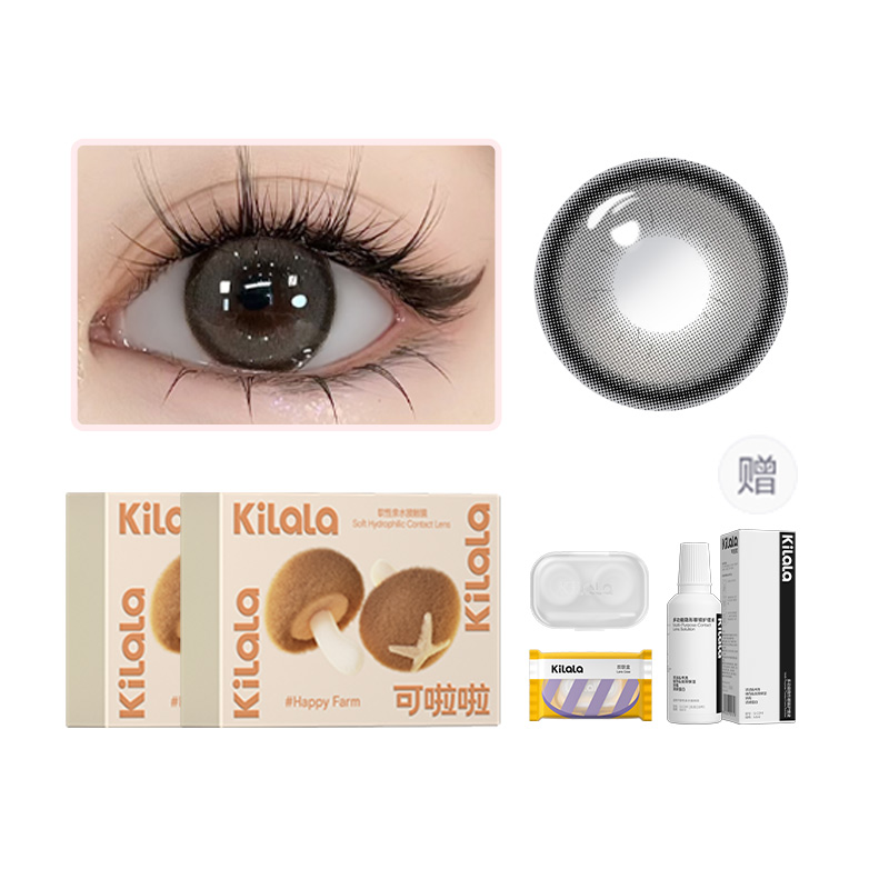

Контактные линзы Happy Farm Collection полугодовой замены 1 шт *2 двойная упаковка+раствор для ухода Kilala