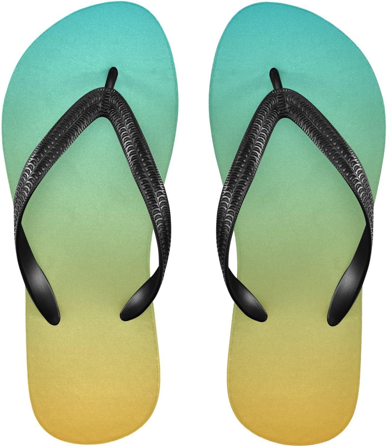 

Женские и мужские шлепанцы SPRIPORT Gradient Slim, удобные повседневные вьетнамки с мягкой подошвой, резиновая нескользящая подошва, для ванной, душа, пляжа и летних прогулок, желтый