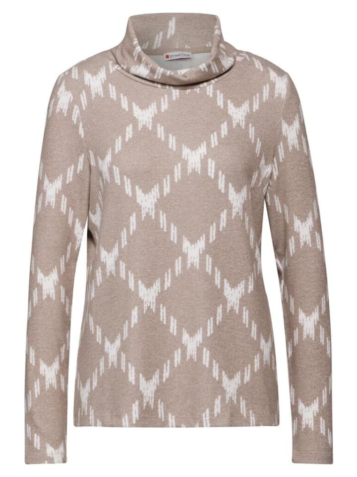 

Лонгслив Street One Langarmshirt, цвет light mocha beige